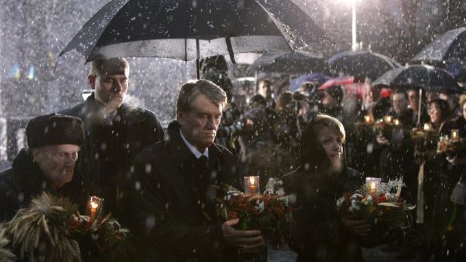 Prezident Ukrajiny Viktor Juščenko na 75. výročí "holodomoru"