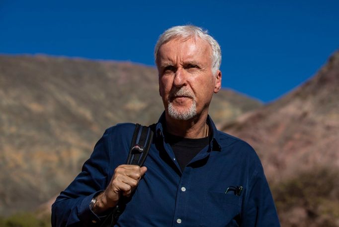 Režisér James Cameron na výletě v argentinské Purmamarce.