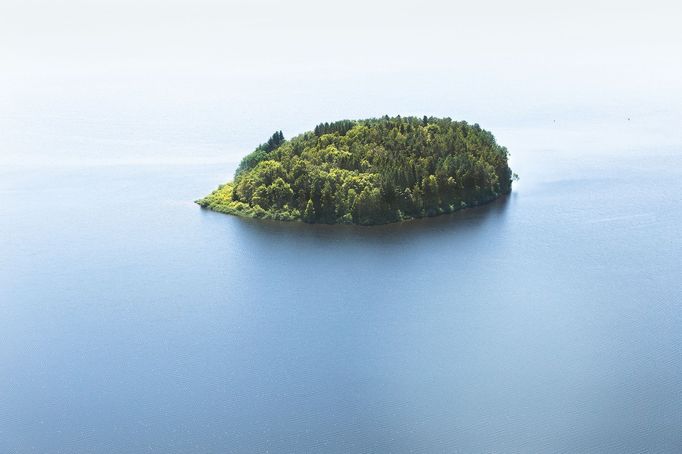 Letecké pohledy na Vltavu