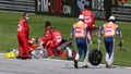 Zraněný Hafizh Syahrin v závodě Moto2 ve Velké ceně Rakouska 2020