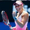 Lucie Hradecká slaví vítězství v prvním kole Australian Open