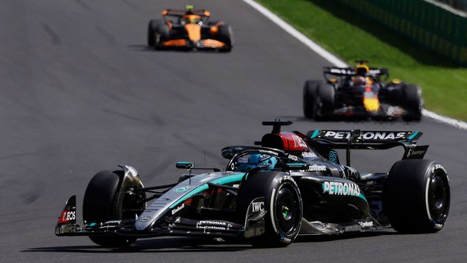 George Russell, Mercedes ve VC Belgie formule 1 2024l