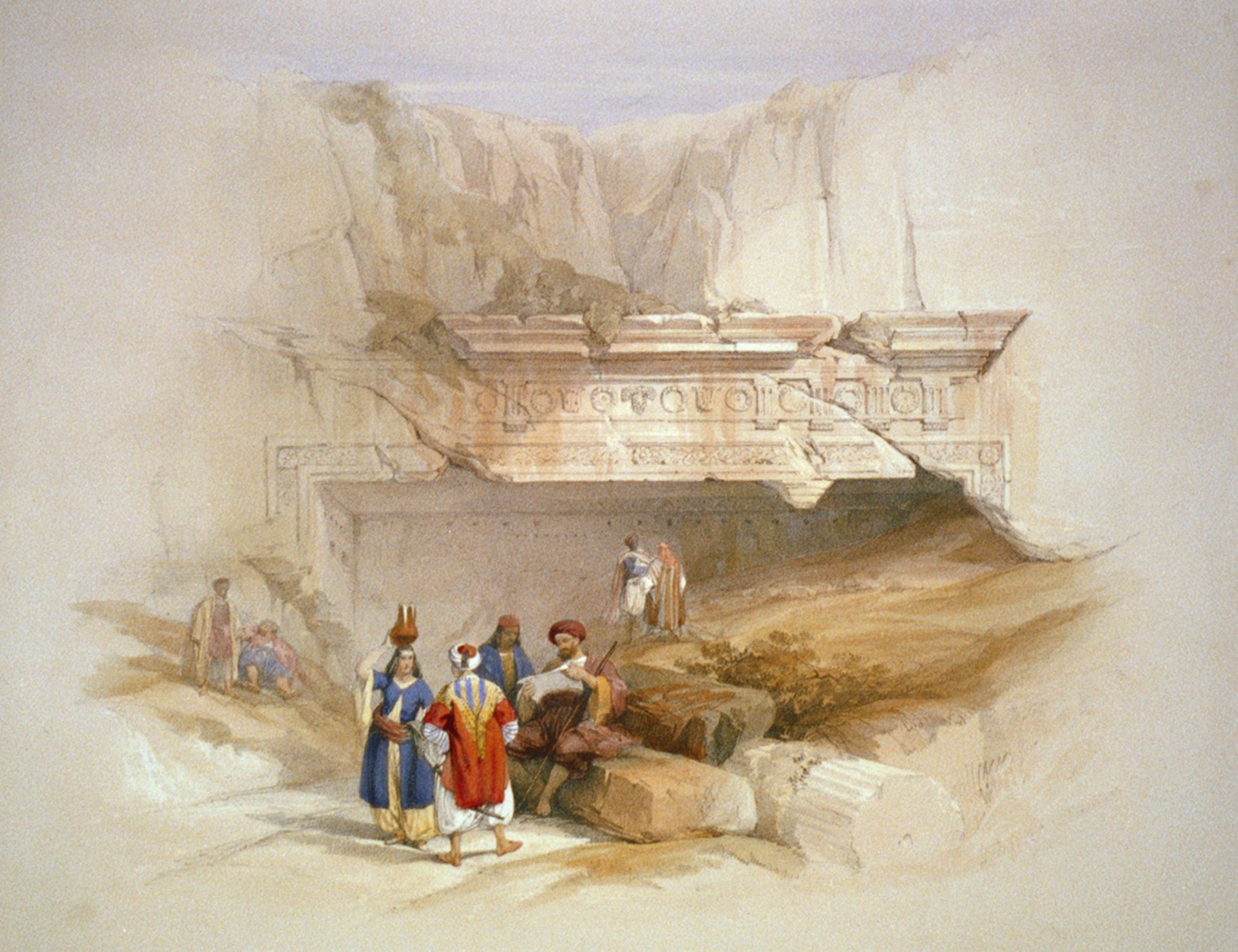 Svatá země na 180 let starých skicách Davida Robertse