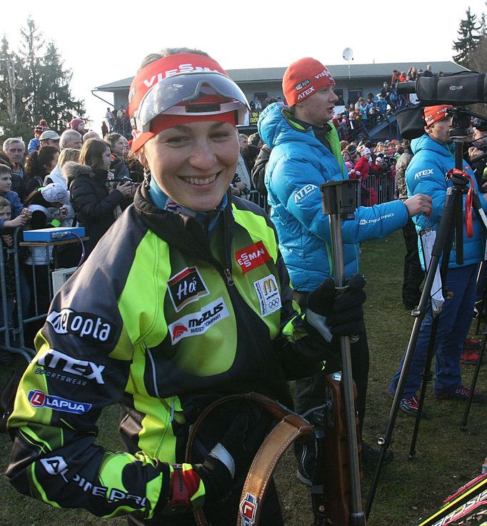 Biatlonová exhibice v Jablonci - Břízkách (Veronika Vítková)