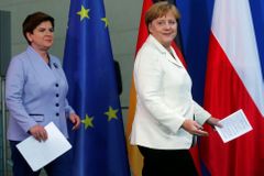 Polská premiérka doufá ve znovuzvolení Merkelové. Evropa ji potřebuje, říká