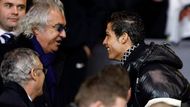 Flavio Briatore, vlastník QPR, v diskusi s Cristianem Ronaldem