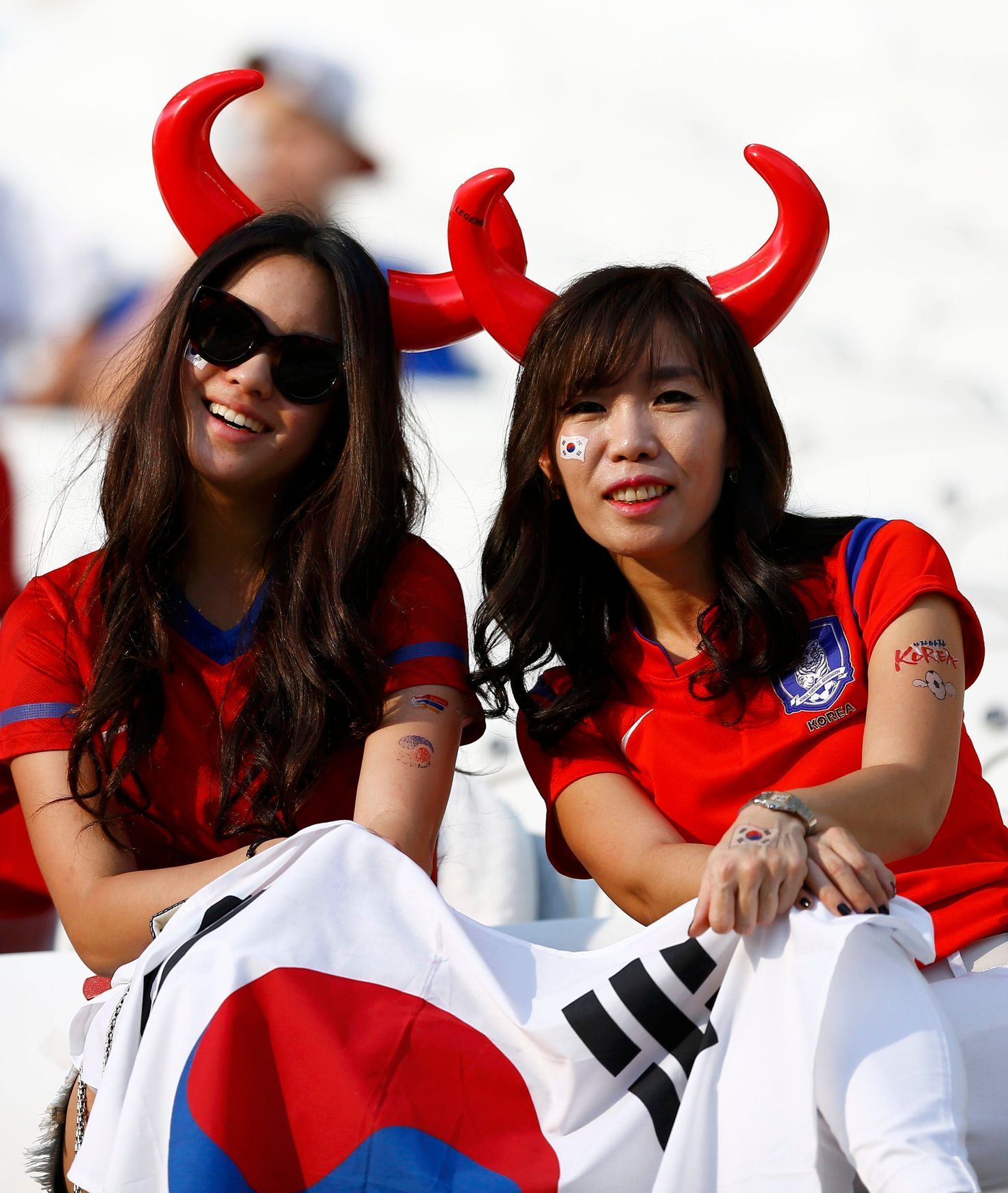 Jihokorejské fanynky na MS ve fotbale 2014