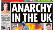 Daily Star: "Anarchy in the UK. (anarchie ve Velké Británii - pozn. red.) Premiér se vrací zpátky, zatímco se teror šíří dál." Titulek "Anarchy in the UK" odkazuje na britskou punkovou skupinu Sex Pistols a její stejnojmenný hit.