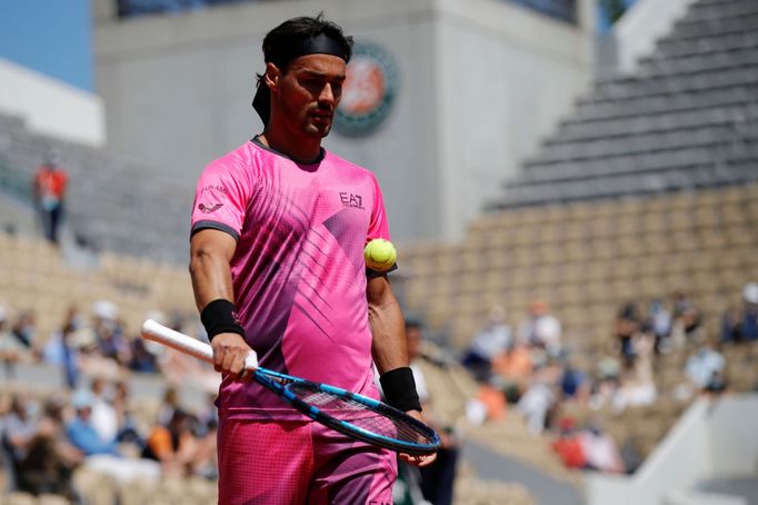 French Open 2021, 1. den (Fabio Fognini)