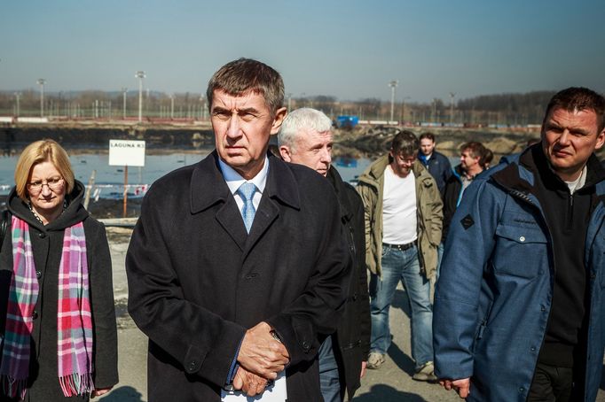 Babiš navštívil laguny na Ostravsku