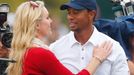 Lindsey Vonnová a Tiger Woods na prezidentském turnaji v USA