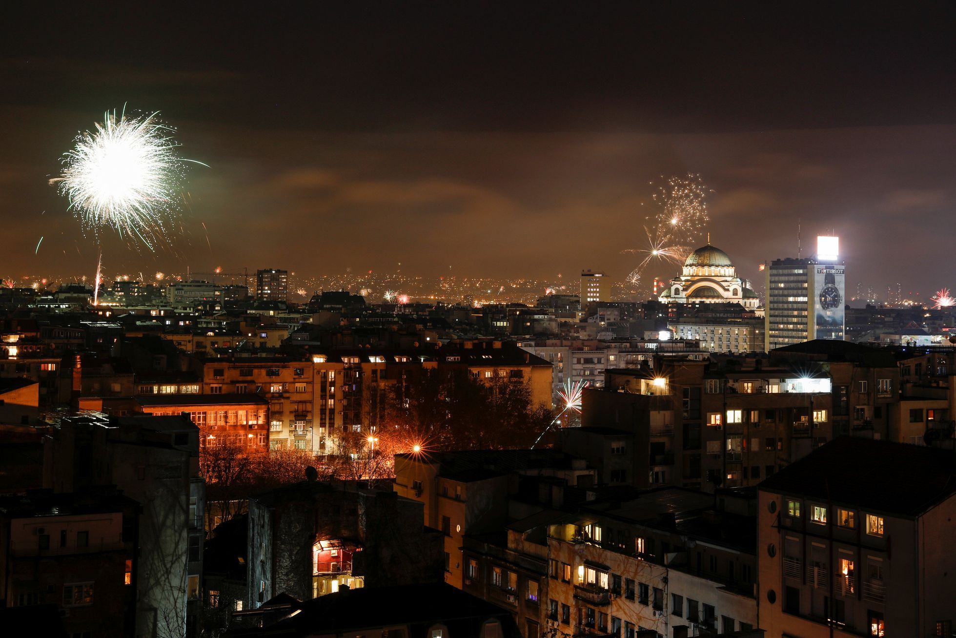 Nový rok - oslavy - Bělehrad