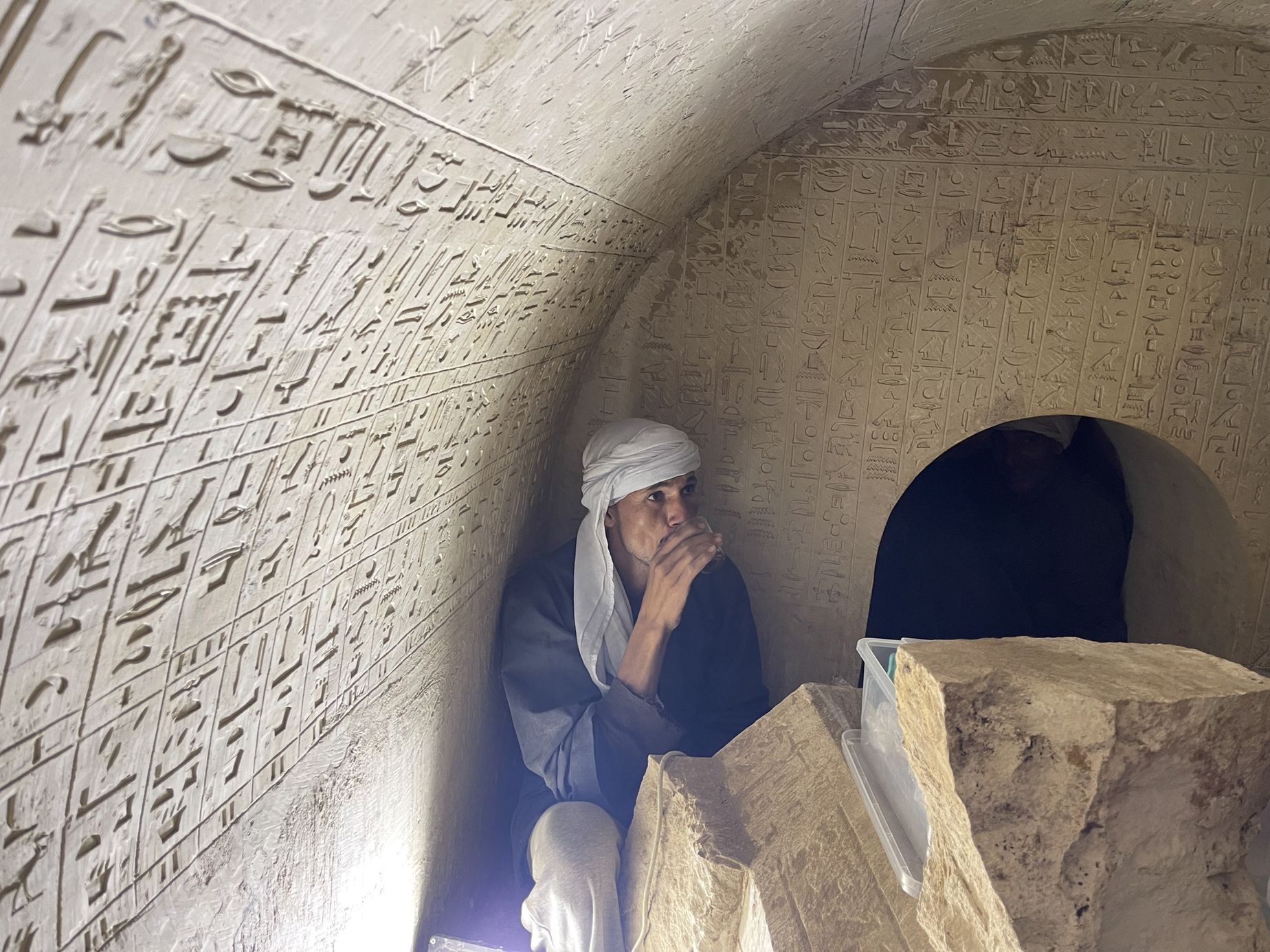 EMBARGO - NEPOUŽÍVAT!! Egypt, egyptologie, Abúsír, hrobka objev