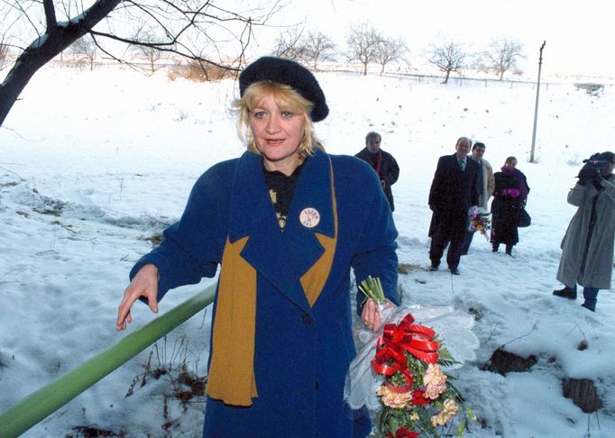 Vesna Vulovičová, která jako jediná přežila havárii jugoslávského letadla v lednu 1972 v Srbské Kamenici na Děčínsku, navštívila po 25 letech místo tragédie.