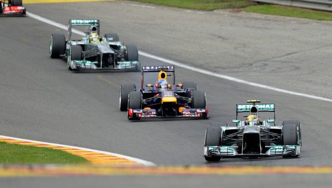 Formule 1, VC Belgie 2013: Lewis Hamilton, Mercedes