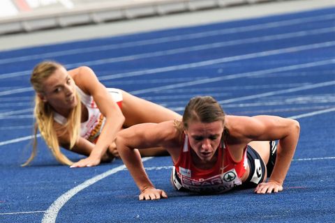 Simona Vrzalová ve finále na 1500 m na ME v atletice v Berlíně 2018