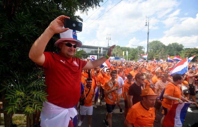 Česko - Nizozemsko, osmifinále Euro 2021, fanoušci