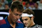 Tohle se nepovedlo. Tomáš Berdych neměl žádnou šanci proti Rogeru Federerovi. Podívejte se na fotografie.