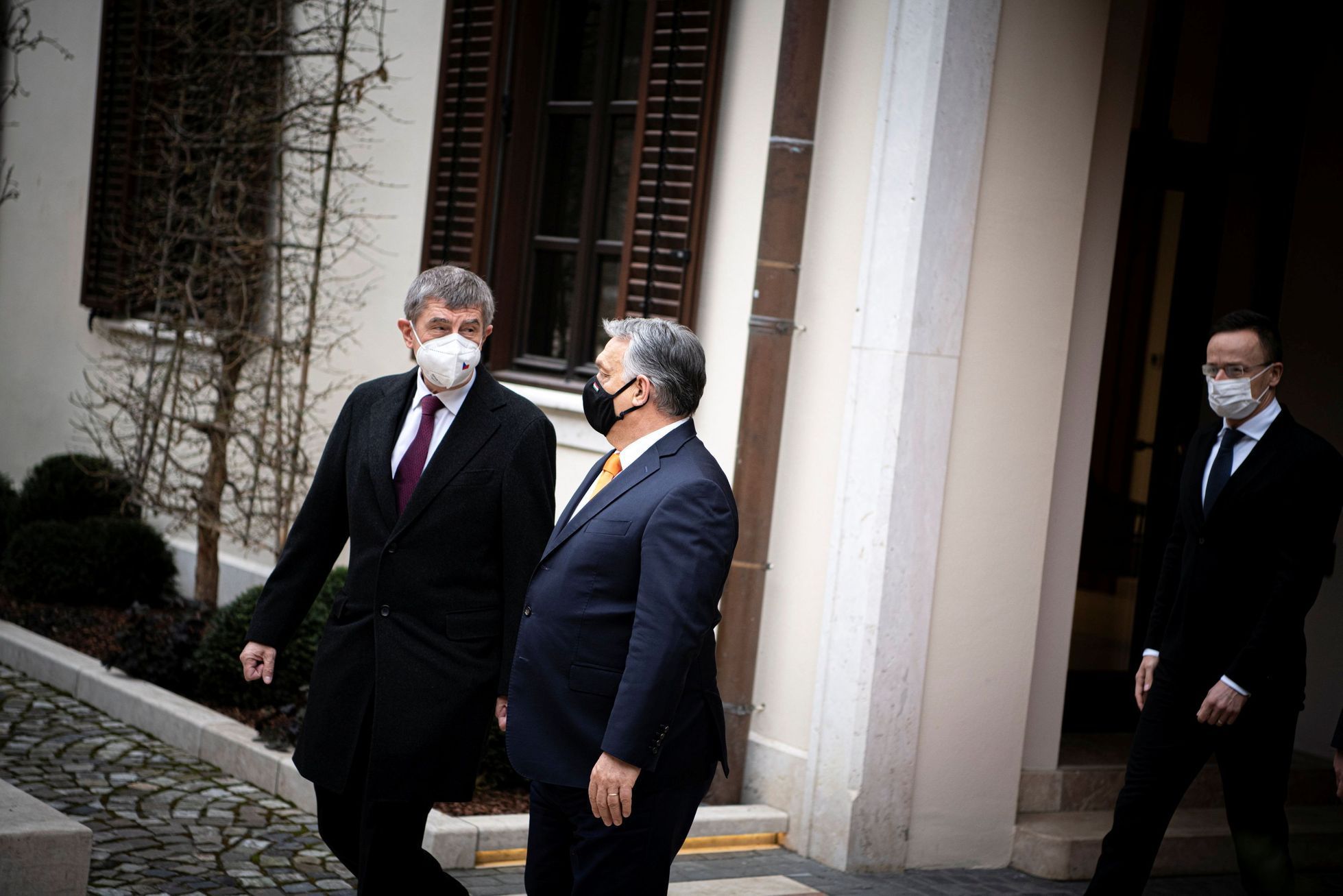 Andrej Babiš a Viktor Orbán na setkání v Budapešti.