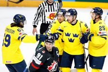 Švédsko - Kanada 1:3. Kanada navýšila vedení, na Čechy míří hráči Švédska