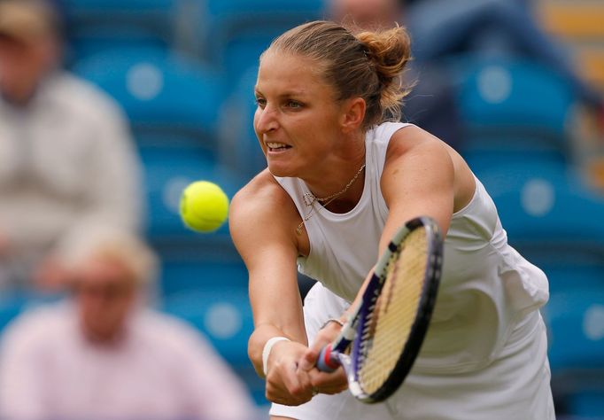 Karolína Plíšková na turnaji v Eastbourne 2021.