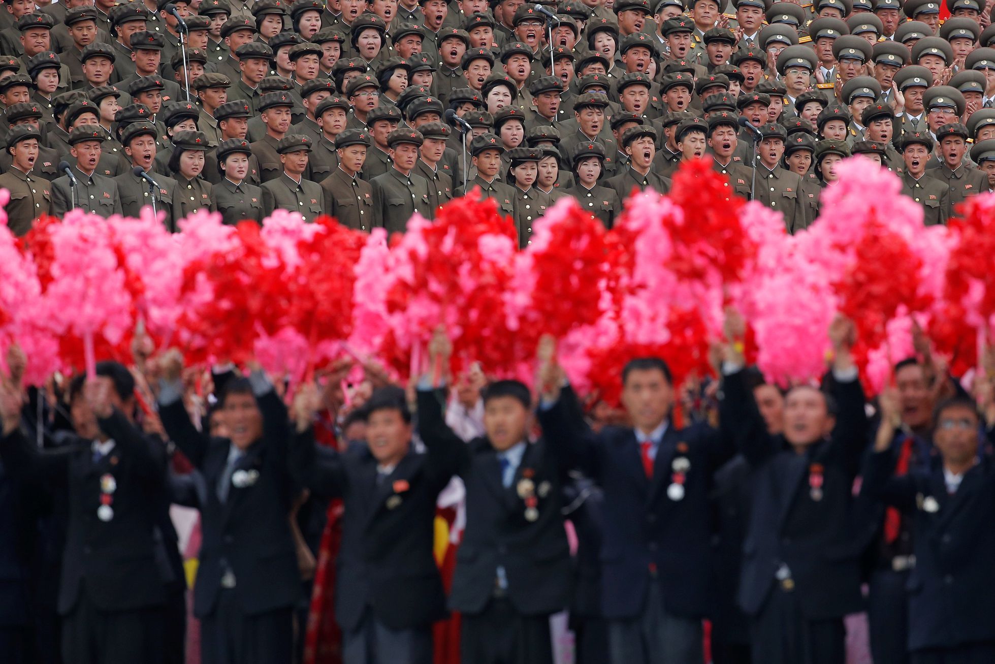 Severní Korea - sjezd strany a průvod