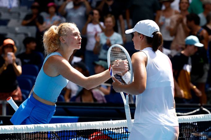 Kateřina Siniaková a Iga Šwiateková, Australian Open 2025