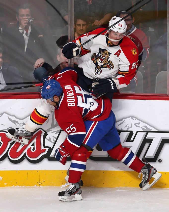 NHL, Montreal Canadiens - Florida Panthers: Francis Bouillon - Tomáš Kopecký