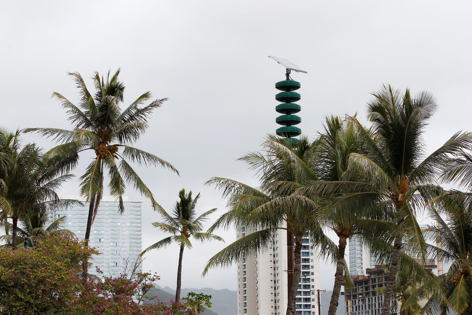 Siréna, která varuje před tsunami na Havaji