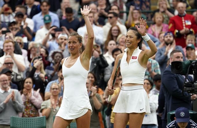 Barbora Strýcová a Sie Šu-wej v semifinále čtyřhry Wimbledonu 2023