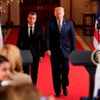 Emmanuel Macron na návštěvě u Donalda Trumpa v Bílém domě