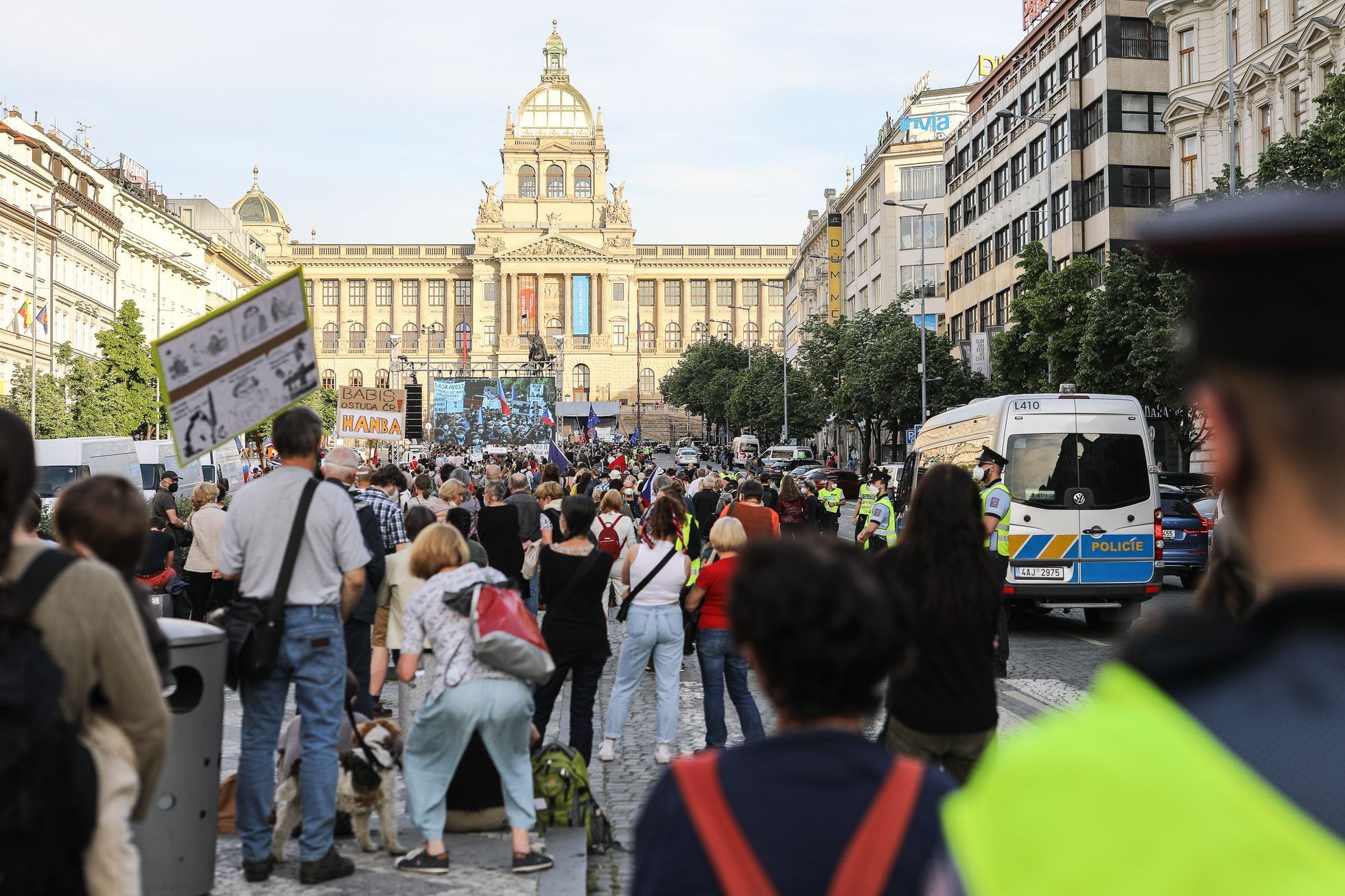 Demonstrace a pochod Milion chvilek pro demokracii, protest, Marie Benešová