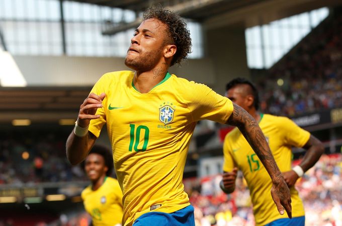 Neymar v přípravě před MS 2018