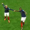 Francouzi slaví vítězství ve čtvrtfinále MS 2022 Anglie - Francie