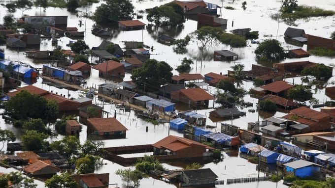 Obrazem: Záplavy v Bolívii