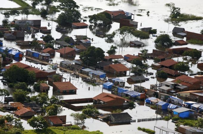 Bolívijské město Trinidad se v pondělí změnilo na jihoamerické "Benátky".