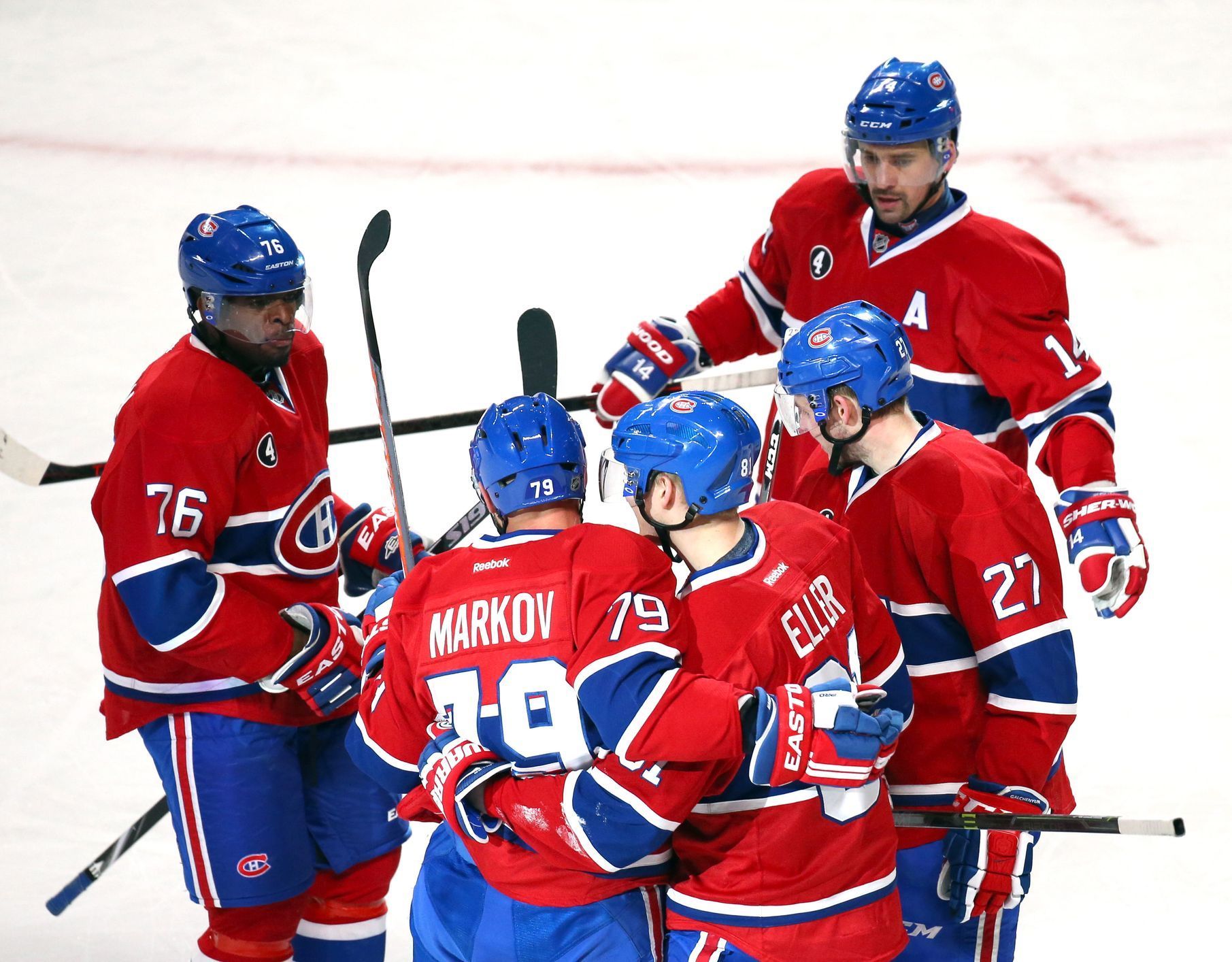 NHL: New Jersey Devils vs Montreal Canadiens (Markov, Subban, Plekanec)
