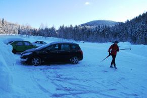 Test parkovišť v lyžařských střediscích Krkonoš