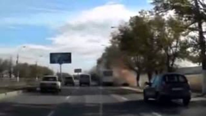 výbuch ruského autobusu