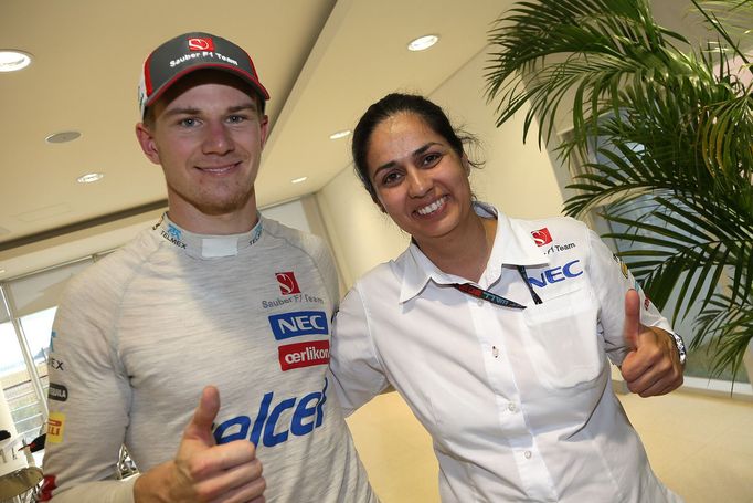 F1, VC Koreje 2013: Nico Hülkenberg a Monisha Kaltenbornová