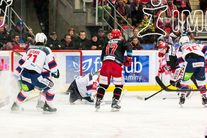 Třinec - Pardubice, 7. čtvrtfinále play-off 2018