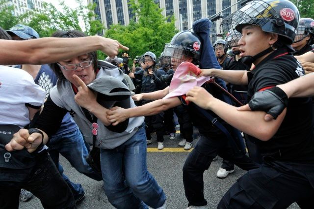 Protesty v Jižní Koreji