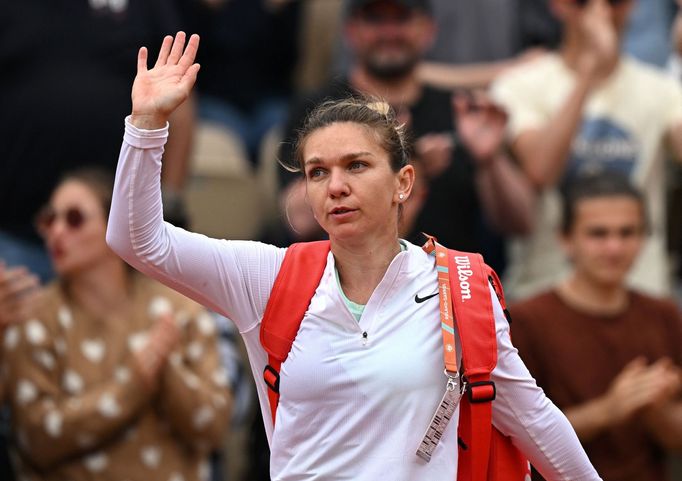 Simona Halepová na French Open 2022.