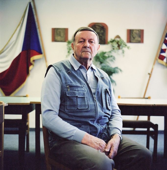 June 14 2004- Prague, Czech Republic. Vladimir Blaicka, a Czech, fought in the Red army on the Russian front in 1944/45 as a tank commander. He saw heavy action through Poland and into Berlin. May 8th marks the end of WWII, the bloodiest conflict in modern times. (Jonathan Alpeyrie/Polaris)