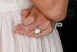 Jessica Michibataová se v boxech v Sepangu poprvé ukázala s diamantovým prstenem, který před týdnem dostala jako zásnubní dar od pilota McLarenu Jensona Buttona.