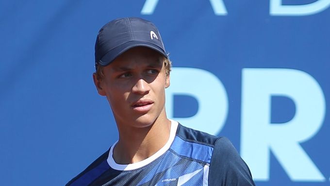 Jonáš Forejtek, jedna z českých nadějí v juniorce US Open.