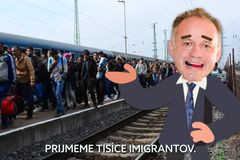 Drsná kampaň na Slovensku. Fico zaútočil na Kisku zesměšňujícím videem s migranty