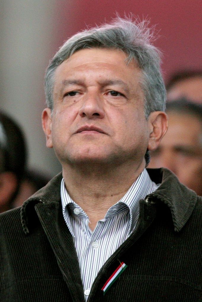 Andrés Manuel López Obrador, neúspěšný levicový kandidát na prezidenta