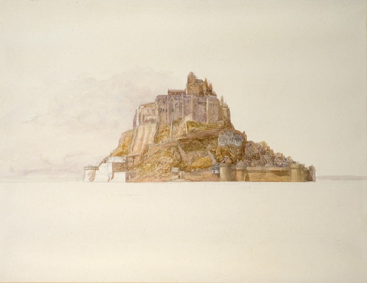 Mont-Saint-Michel, autor obrazu Alfred William Hunt.