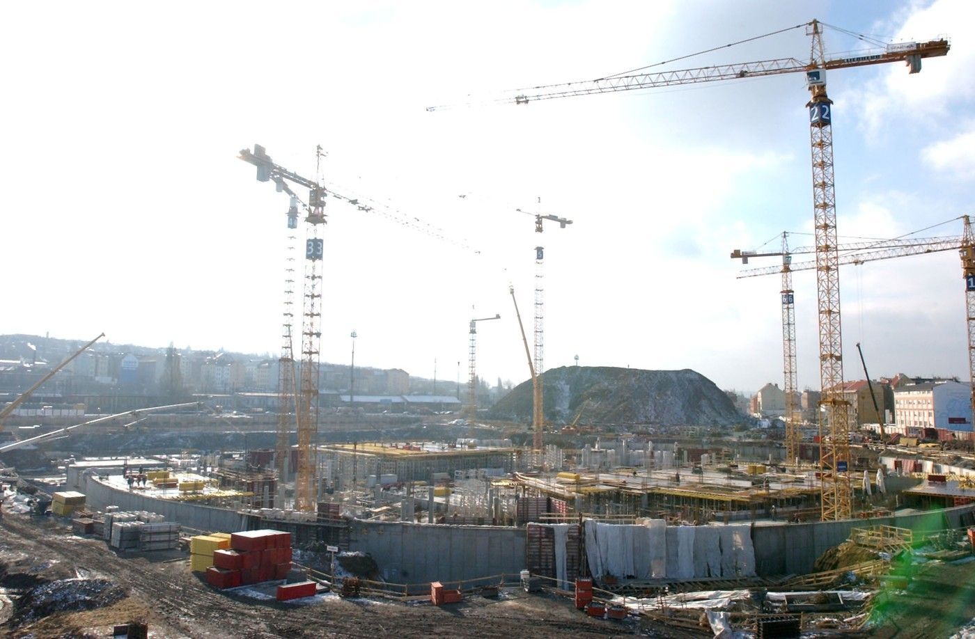 Stavba Sazky arény, Stavba O2 arény, Sazka aréna, O2 aréna, Praha, Domácí, MS v hokeji 2024